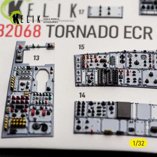 Kelik TORNADO ECR - interior 3D decals for Revell - 3D belsőtér-részletező matricakészlet