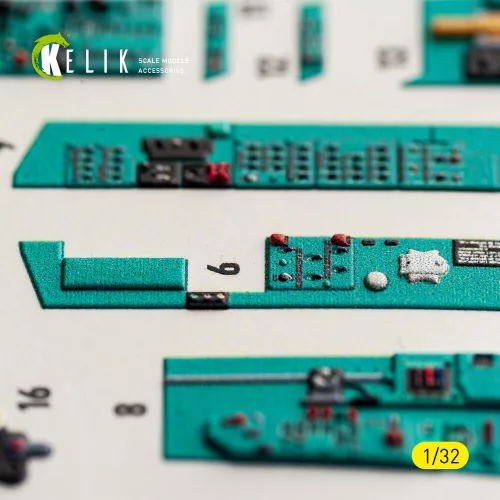 Kelik MiG-23 MLD - interior 3D decals for Trumpeter - 3D belsőtér-részletező matricakészlet