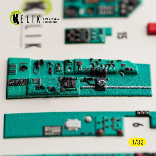 Kelik MiG-23 MF - interior 3D decals for Trumpeter - 3D belsőtér-részletező matricakészlet