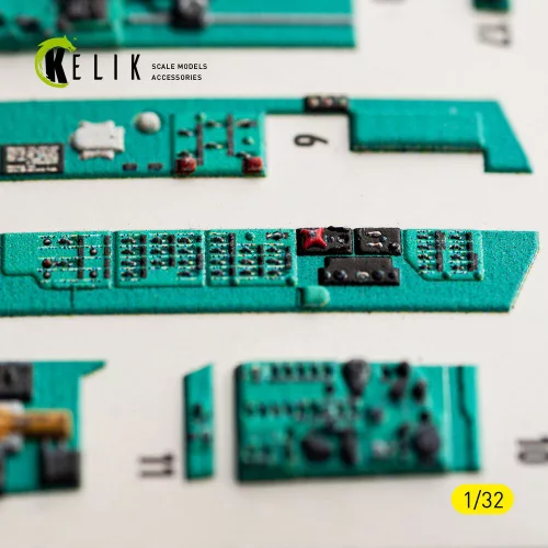 Kelik MiG-23 MF - interior 3D decals for Trumpeter - 3D belsőtér-részletező matricakészlet