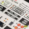 Kelik Unimog 404 interior 3D decals for ICM kit - 3D belsőtér-részletező matricakészlet