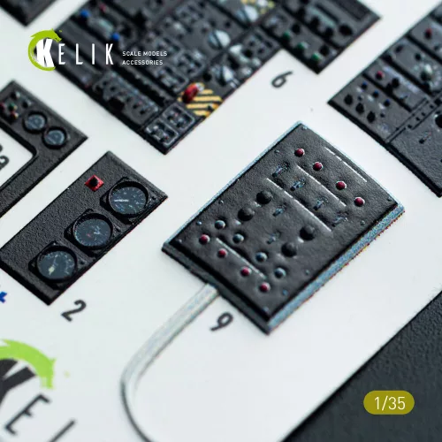 Kelik CH-54A Tarhe interior 3D decals for ICM kit - 3D belsőtér-részletező matricakészlet