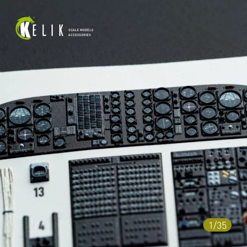Kelik CH-54A Tarhe interior 3D decals for ICM kit - 3D belsőtér-részletező matricakészlet
