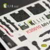 Kelik MH-60L Black Hawk interior 3D decals for Kitty Hawk / Zimimodel kit - 3D belsőtér-részletező matricakészlet