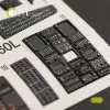 Kelik MH-60L Black Hawk interior 3D decals for Kitty Hawk / Zimimodel kit - 3D belsőtér-részletező matricakészlet