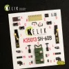 Kelik SH-60F Ocean Hawk interior 3D decals for Kitty Hawk / Zimimodel kit - 3D belsőtér-részletező matricakészlet