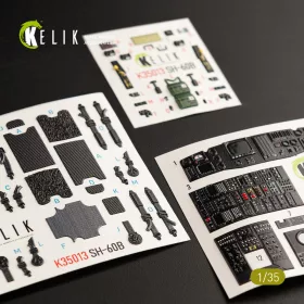   Kelik SH-60B interior 3D decals for Kitty Hawk / Zimimodel kit - 3D belsőtér-részletező matricakészlet