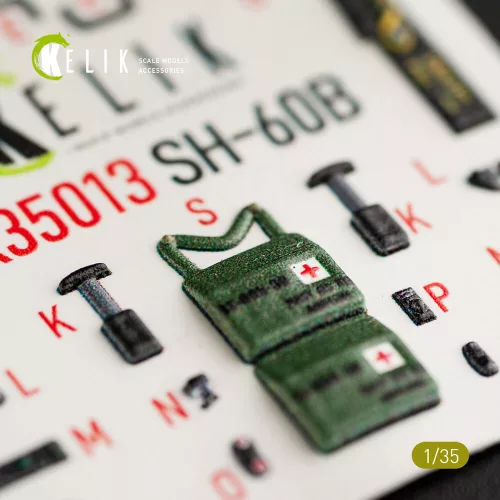Kelik SH-60B interior 3D decals for Kitty Hawk / Zimimodel kit - 3D belsőtér-részletező matricakészlet