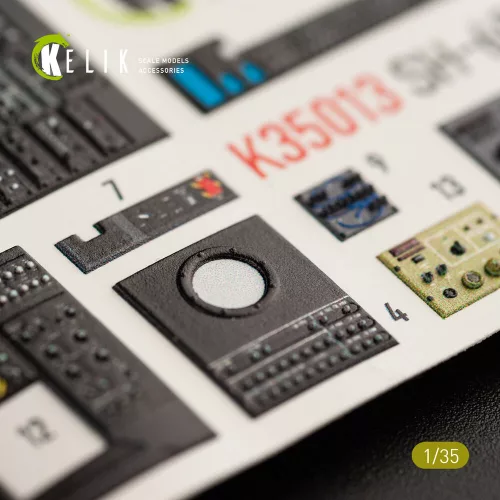 Kelik SH-60B interior 3D decals for Kitty Hawk / Zimimodel kit - 3D belsőtér-részletező matricakészlet
