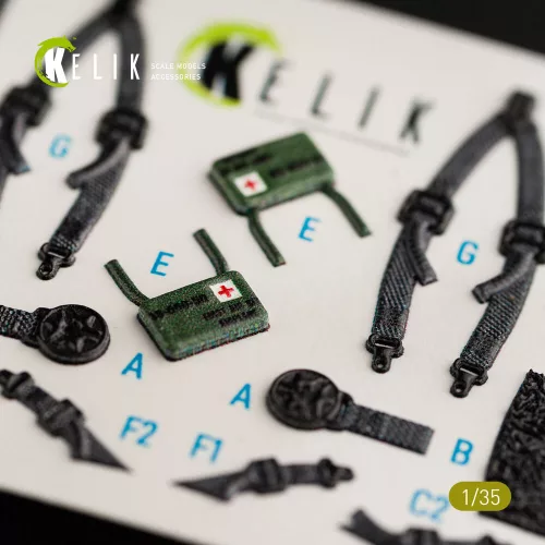 Kelik HH-60H Rescue Hawk interior 3D decals for Kitty Hawk / Zimimodel kit - 3D belsőtér-részletező matricakészlet
