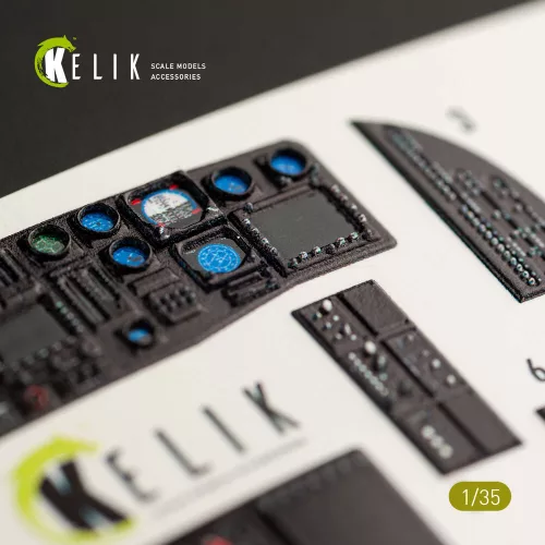Kelik HH-60G Pave Hawk interior 3D decals for Kitty Hawk / Zimimodel kit - 3D belsőtér-részletező matricakészlet
