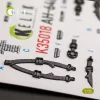 Kelik AH-64D Apache interior 3D decals for Takom kit - 3D belsőtér-részletező matricakészlet