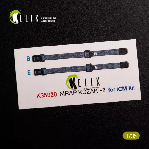 Kelik Kozak-2 Ukrainian MRAP 3D decals for ICM kit - Kozak-2 ukrán MRAP – 3D részletező matricakészlet