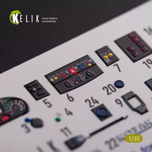 Kelik Kozak-2 Ukrainian MRAP 3D decals for ICM kit - Kozak-2 ukrán MRAP – 3D részletező matricakészlet