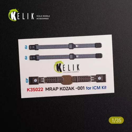 Kelik Kozak-001 Ukrainian MRAP 3D decals for ICM kit - Kozak-001 ukrán MRAP – 3D részletező matricakészlet