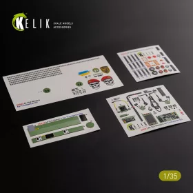   Kelik M142 HIMARS - Interior 3D Decal and classic Decal for Trumpeter kit - 3D belsőtér-részletező matricakészlet és hagyományos matricák