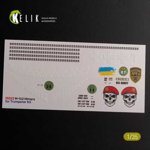 Kelik M142 HIMARS - Interior 3D Decal and classic Decal for Trumpeter kit - 3D belsőtér-részletező matricakészlet és hagyományos matricák