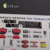 Kelik HUMVEE HMMWV M1036 TOW páncéltörő rakétarendszerrel, NATO-zöld változat – 3D belsőtér-részletező matricakészlet