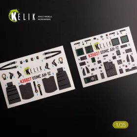   Kelik AH-1Z interior 3D decals for Academy kit - 3D belsőtér-részletező matricakészlet