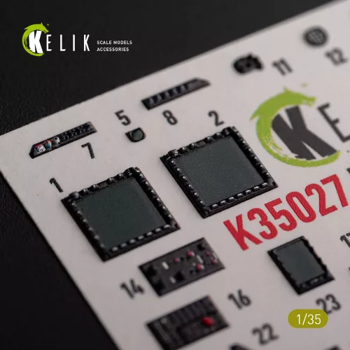 Kelik AH-1Z interior 3D decals for Academy kit - 3D belsőtér-részletező matricakészlet
