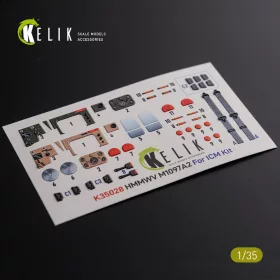   Kelik HMMWV M1097  3D Decal for ICM kit - 3D részletező matricakészlet