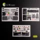 Kelik AH-60L DAP interior 3D decals for Academy kit - 3D belsőtér-részletező matricakészlet