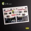 Kelik UH-60L interior 3D decals for Academy kit - 3D belsőtér-részletező matricakészlet