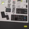 Kelik AH-6J/MH6J Little Bird interior 3D decals for Zimi models/KittyHawk - 3D belsőtér-részletező matricakészlet, Zimi Models/Kitty Hawk makettekhez
