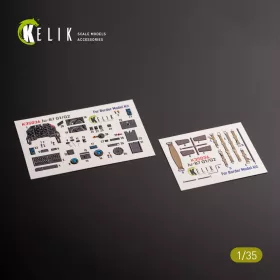   Kelik Ju-87 G1/G2 - interior 3D decals for Border Models kit - 3D belsőtér-részletező matricakészlet