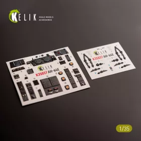   Kelik AH-64E Apache interior 3D decals for Takom kit - 3D belsőtér-részletező matricakészlet