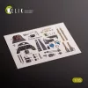 Kelik Bf-109 G-6 - interior 3D decals for Border Models kit - 3D belsőtér-részletező matricakészlet