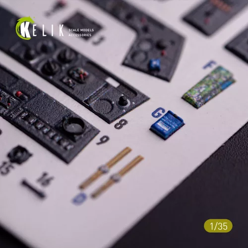 Kelik FW-190A-8 - interior 3D decals for Border Models kit - 3D belsőtér-részletező matricakészlet