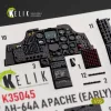 Kelik AH-64A APACHE (early) - interior 3D decals for Trumpeter - 3D belsőtér-részletező matricakészlet