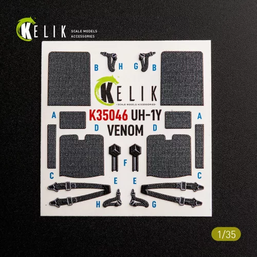 Kelik UH-1Y VENOM - interior 3D decals for Trumpeter - 3D belsőtér-részletező matricakészlet