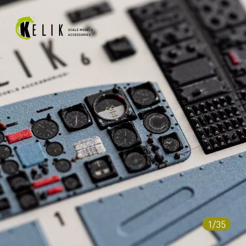 Kelik UH-1B HUEY - interior 3D decals for Trumpeter - 3D belsőtér-részletező matricakészlet
