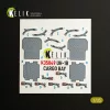 Kelik UH-1B HUEY CARGO BAY - interior 3D decals for Trumpeter - 3D raktér-részletező matricakészlet