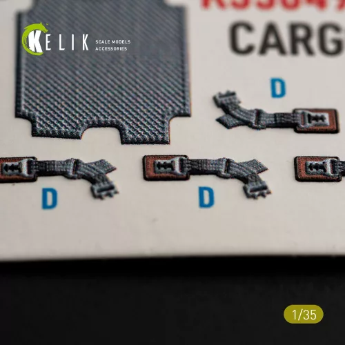 Kelik UH-1B HUEY CARGO BAY - interior 3D decals for Trumpeter - 3D raktér-részletező matricakészlet