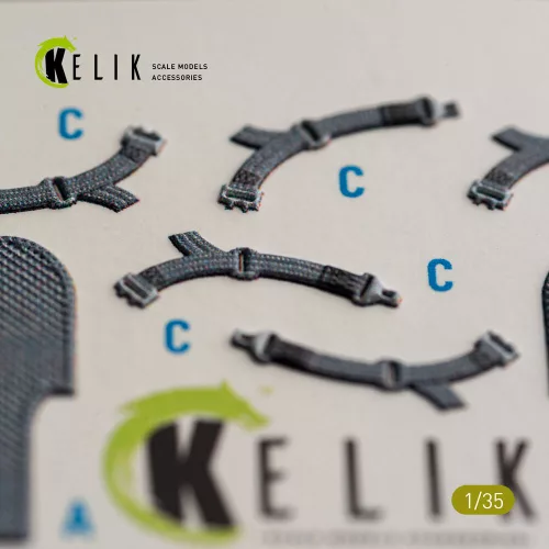 Kelik UH-1B HUEY CARGO BAY - interior 3D decals for Trumpeter - 3D raktér-részletező matricakészlet