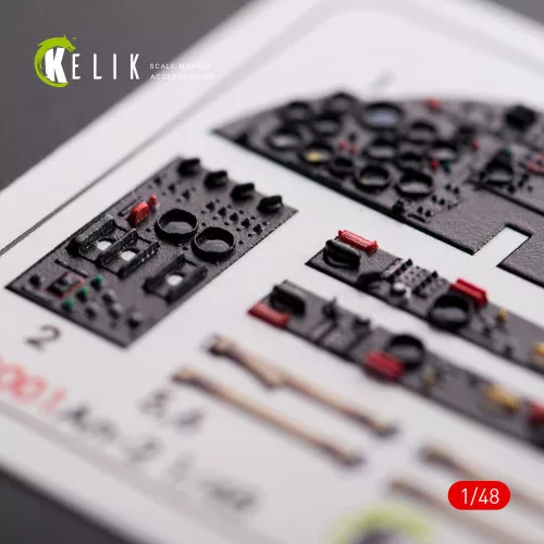 Kelik AN-2 Colt interior 3D decals for HobbyBoss kit - 3D belsőtér-részletező matricakészlet