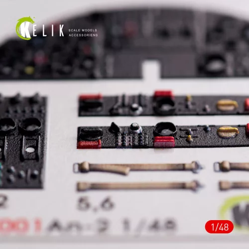 Kelik AN-2 Colt interior 3D decals for HobbyBoss kit - 3D belsőtér-részletező matricakészlet