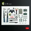 Kelik F-8J Crusader - interior 3D decals for Hasegawa kit - 3D belsőtér-részletező matricakészlet