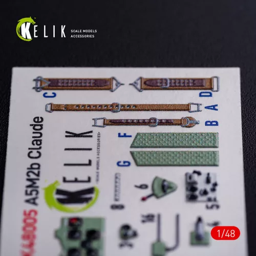 Kelik A5M2B Claude interior 3D decals for WingsyKits kit - 3D belsőtér-részletező matricakészlet