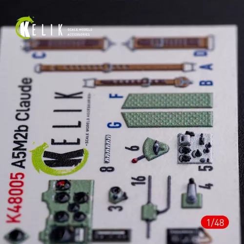 Kelik A5M2B Claude interior 3D decals for WingsyKits kit - 3D belsőtér-részletező matricakészlet