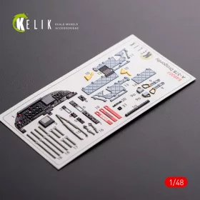   Kelik A-37B Dragonfly interior 3D decals for Trumpeter kit - 3D belsőtér-részletező matricakészlet
