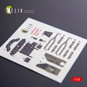   Kelik TBD-1A Devastator interior 3D decals for GWH kit - 3D belsőtér-részletező matricakészlet