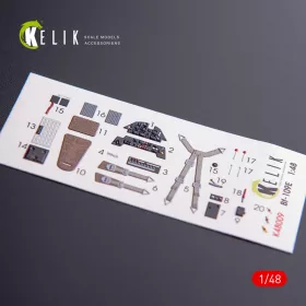   Kelik Bf-109E interior 3D decals for WingsyKits kit - 3D belsőtér-részletező matricakészlet