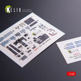   Kelik OV-10D+ Bronco interior 3D decals for ICM kit - 3D belsőtér-részletező matricakészlet