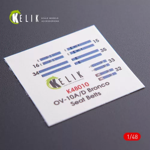 Kelik OV-10D+ Bronco interior 3D decals for ICM kit - 3D belsőtér-részletező matricakészlet
