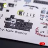 Kelik OV-10D+ Bronco interior 3D decals for ICM kit - 3D belsőtér-részletező matricakészlet