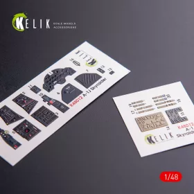   Kelik A-1J Skyraider interior 3D decals for Tamiya kit - 3D belsőtér-részletező matricakészlet
